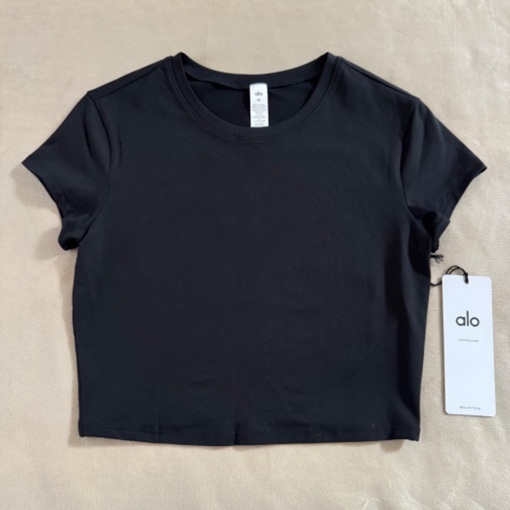 ALOSOFT CROP FINESSE SHORT SLEEVE